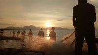 Sunset Memikat Pantai Kampung Jawa Tapi di Aceh