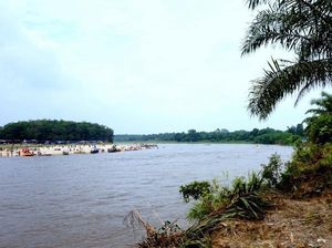 Terlihat Seperti Pantai, Ini Adalah Aliran Sungai di Riau