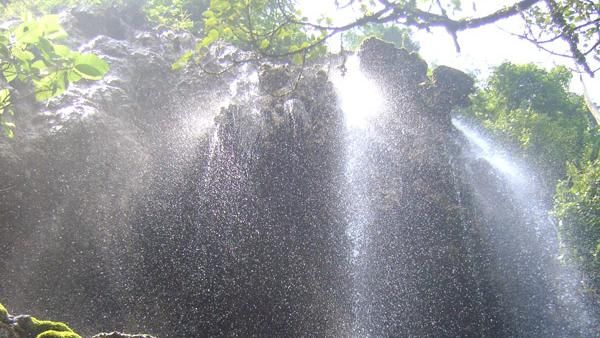 Terpesona Indahnya Air Terjun di Atas Goa Tetes Lumajang