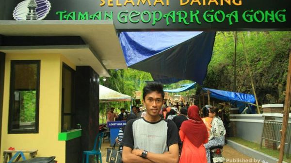 Terpesona Keindahan Perut Bumi di Gua Gong