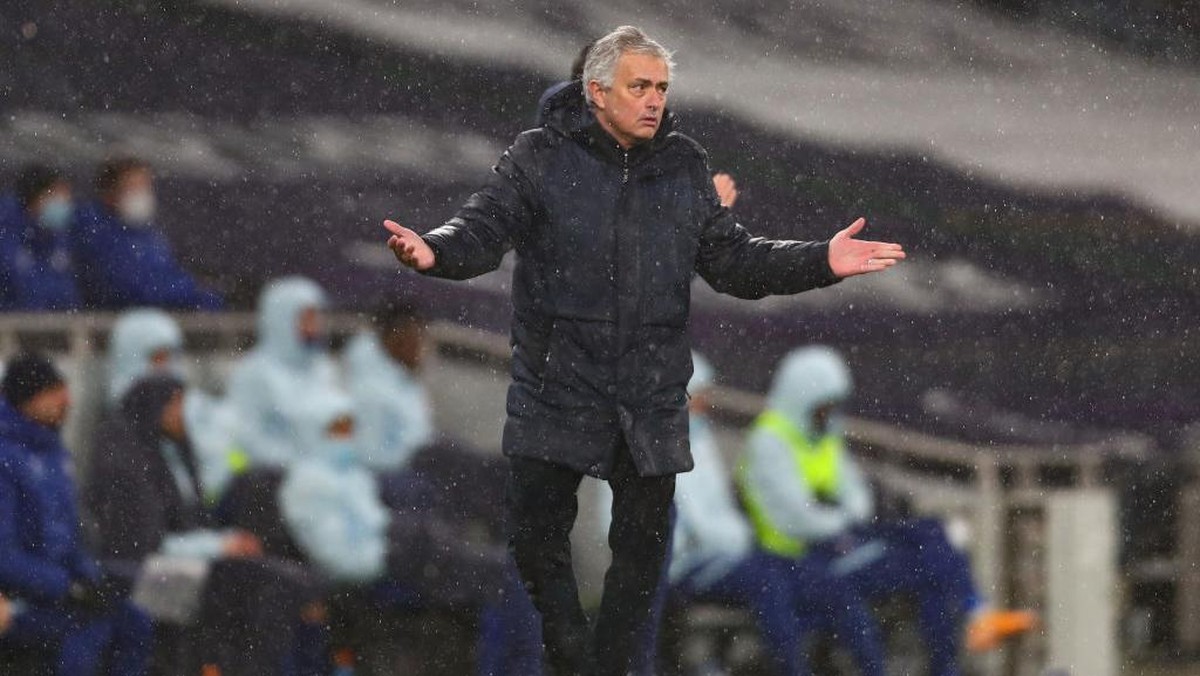 Manajer Tottenham Hotspur, Jose Mourinho. (Foto: Clive Rose/Getty Images)