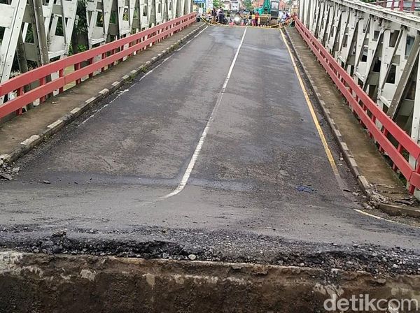 Kondisi Terkini Jembatan Pantura di Pekalongan yang Ambles