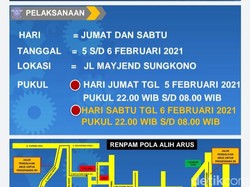 PPKM Surabaya, Malam Ini Jalan Mayjen Sungkono Ditutup