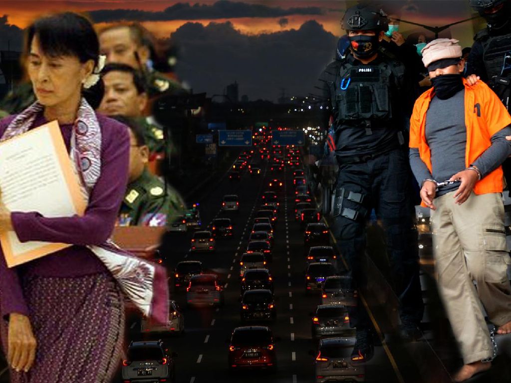 Foto Populer Pekan Ini: Kudeta Myanmar-Teroris Makassar Ditahan