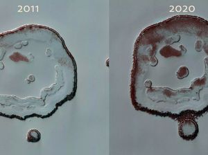 Unik! Ada Kawah di Mars Seperti Wajah Tersenyum
