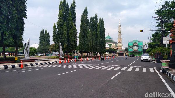 Lengangnya Purbalingga Saat Jateng di Rumah Saja