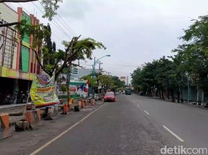 Hari Pertama Jateng di Rumah Saja, Kota Brebes Sepi