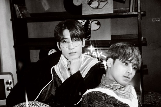 Wonwoo dan Mingyu Potret Wonwoo dan Mingyu versi PARTEEN dalam majalah