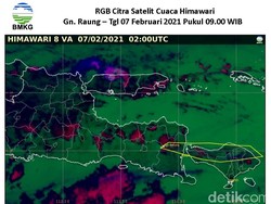 BMKG Banyuwangi Sebut Sebaran Abu Gunung Raung Menyebar hingga ke NTB