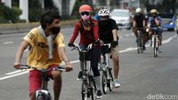 Pemprov DKI Akan Permanenkan Jalur Sepeda di Sudirman-Thamrin