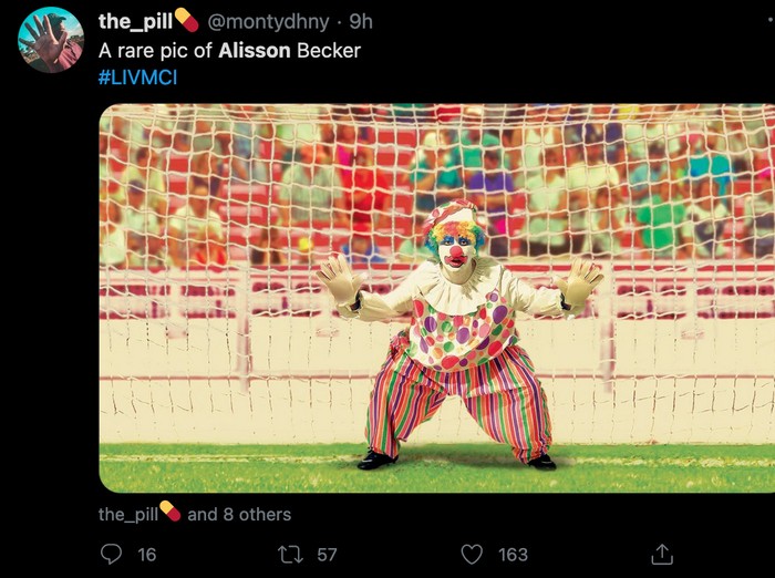 alisson becker,blunder alisson becker,liverpool vs manchester city,liverpool,premier league,liga inggris