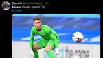 Meme Kocak Alisson Blunder dan Bikin Liverpool Dihajar City
