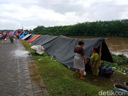 Dear Bu Bupati, Pengungsi Banjir Jombang di Tanggul Sungai Brantas Butuh Ini