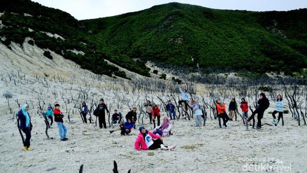 Eksotisnya Hutan Mati Gunung Papandayan