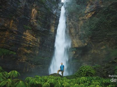 Indah Nian Air Terjun Kapas Biru di Lumajang