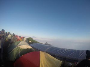 Kemping di Gunung Andong, Serasa di Pasar Saja