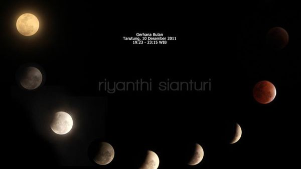 Mengabadikan Gerhana Bulan di Tarutung, Sumatera Utara