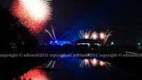 Meriahnya Pesta Kembang Api Sea Games di Palembang