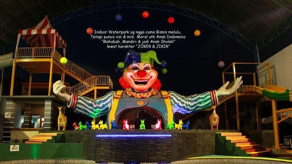 Sirkus Waterplay, Indoor Waterpark Bertema Sirkus di Bekasi