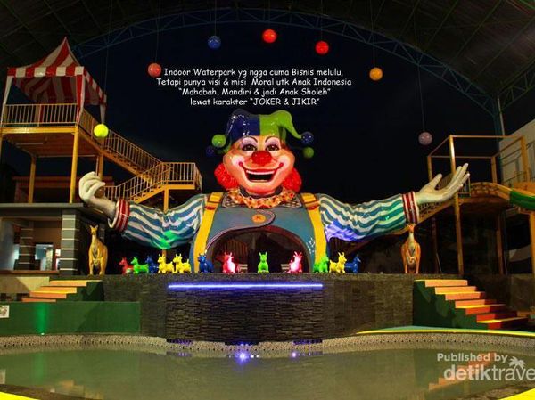 Sirkus Waterplay, Indoor Waterpark Bertema Sirkus di Bekasi