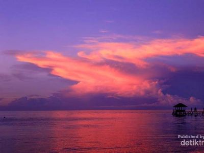 Sunset yang Luar Biasa Indah di Togean