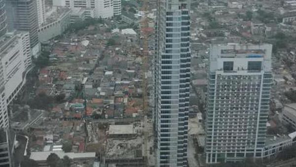 Wajah Kelabu Jakarta dari Ketinggian