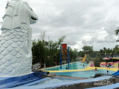 Wow! Ada Patung Merlion di Taman Rusa, Aceh Besar
