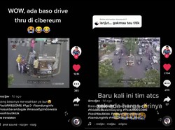 Nekat! Tukang Bakso Mangkal di Tengah Jalan Meski Sudah Ditegur Dishub