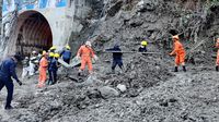 Proses Pencarian Korban Tsunami Himalaya di India Terus Berlanjut
