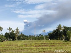 Erupsi Gunung Raung Saat Ini: Gemuruh Berkurang, Kepulan Asap Makin Tinggi