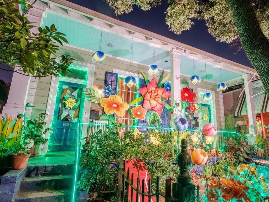 Foto: Karnaval Mardi Gras dalam Bentuk Menghias Rumah Foto: Karnaval Mardi Gras dalam Bentuk Menghias Rumah