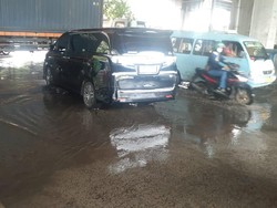 Masih Ada Genangan di Jalan Martadinata, Pekerjaan Kolam Olakan Tinggal 20%