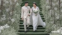 Foto: Margin Wieheerm Anggun Bak Putri Salju saat Dinikahi Ali Syakieb