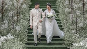 Foto: Margin Wieheerm Anggun Bak Putri Salju saat Dinikahi Ali Syakieb