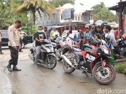 Razia Cegah Curanmor-Kriminal di Jayapura, 83 Motor dan 2 Sajam Disita