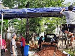 Begini Suasana Daarul Quran Jelang Pemakaman Ustadz Maaher