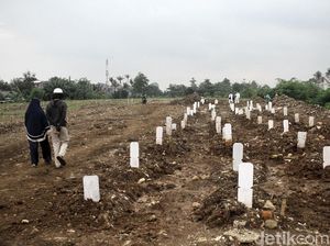 TPU Srengseng Sawah 2 Tampung 1.020 Petak Makam COVID-19