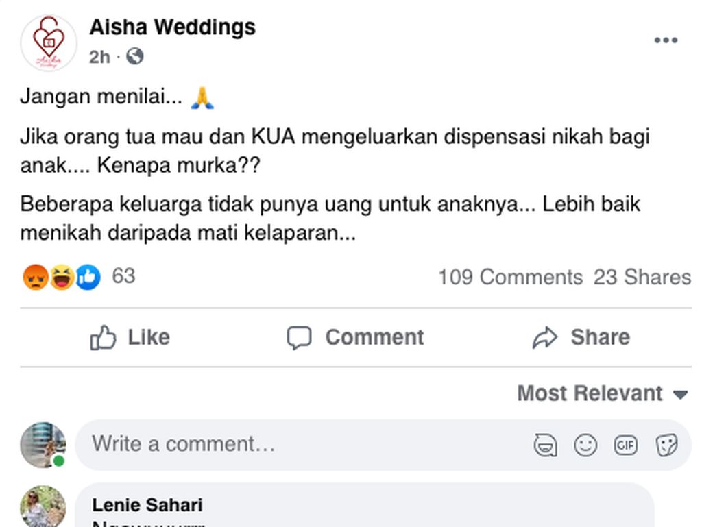 Heboh Aisha Weddings, Kenali Dampak Buruk Menikah di Usia 12 Tahun Heboh Aisha Weddings, Kenali Dampak Buruk Menikah di Usia 12 Tahun