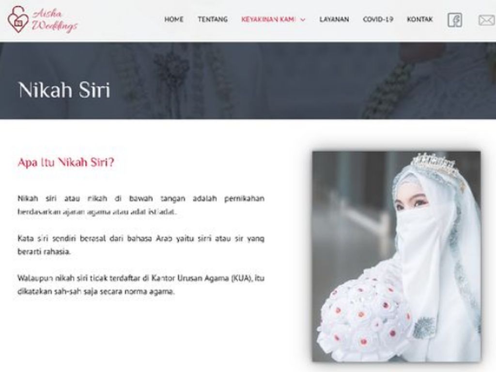 Viral Aisha Wedding Promosikan Nikah Usia 12 Tahun, BKKBN: Menyesatkan! Viral Aisha Wedding Promosikan Nikah Usia 12 Tahun, BKKBN: Menyesatkan!