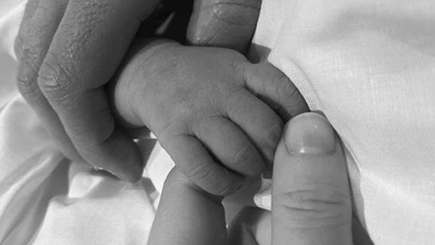 This image from an Instagram post by Princess Eugenie on Tuesday Feb. 9, 2021, after she gave birth to a baby boy on Tuesday. Eugenie, a granddaughter of Queen Elizabeth II, welcomed the newborn with her husband Jack Brooksbank at her side at London’s Portland Hospital on Tuesday morning. (Princess Eugenie via AP)