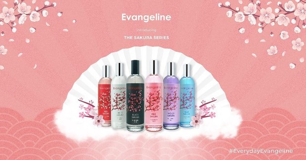 Poster Evangeline The Sakura Series dalam 6 variannya
