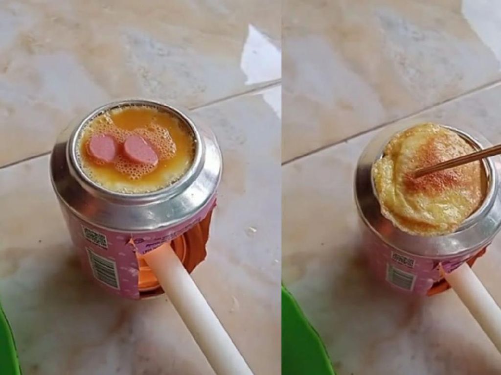 Modal Kaleng Minuman dan Lilin, Netizen Ini Berhasil Masak Telur