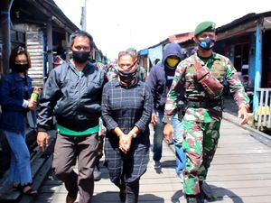 TNI Tangkap Perempuan Penyelundup Sabu dari Malaysia di Kaltara