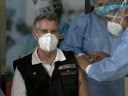 Presiden Peru Divaksinasi Covid-19 Pakai Sinopharm