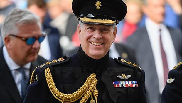 Britain's Prince Andrew, Duke of York, attends a ceremony commemorating the 75th anniversary of the liberation of Bruges on September 7, 2019 in Bruges. (Photo by JOHN THYS / AFP)