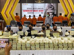 Polri Ungkap Penyelundupan 353 Kg Sabu dari Malaysia, Dikendalikan Napi di Aceh