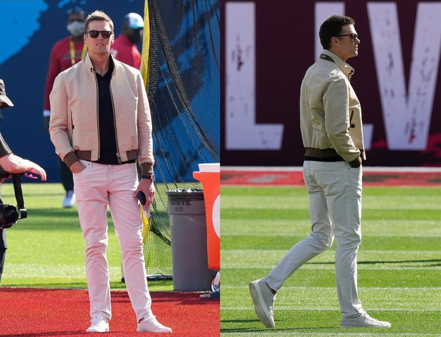 Gelandang Tampa Bay Buccaneers, Tom Brady sebelum pertandingan Superbowl LV 2021/Sumber/Vanityfair. Gelandang Tampa Bay Buccaneers, Tom Brady sebelum pertandingan Superbowl LV 2021.
