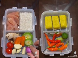 Kocak! Istri Lagi Ngambek, Suami Dibekali Beras dan Ayam Mentah