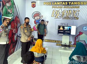 Daring Ruang Riung, Cara Polres Sukabumi Fasilitasi Pelajar Sekolah Online
