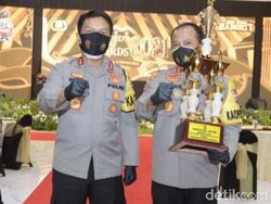 Polresta Banyuwangi Raih Penghargaan dari Kapolda Jatim Awards 2021
